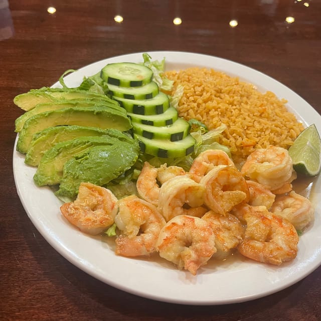 Camarones Al Mojo De Ajo.