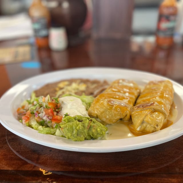 El Rolas Chimichanga Lunch.